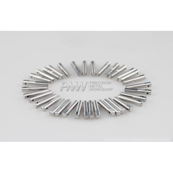 Precision automation components- Shaft left, Material 1.4034+S, hardness HRC50