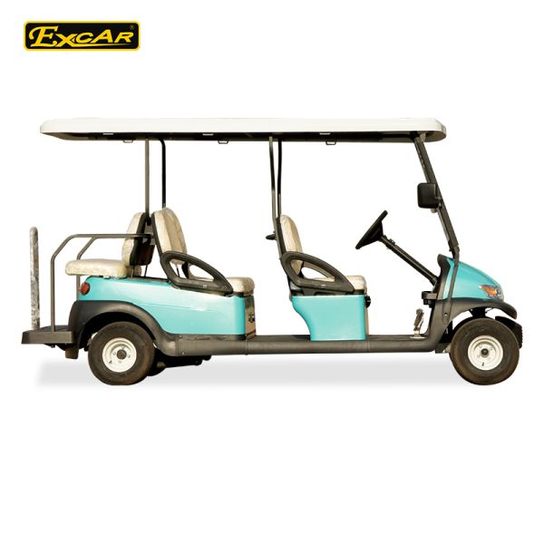 Sky Blue Electric Golf Buggy 6 Seater