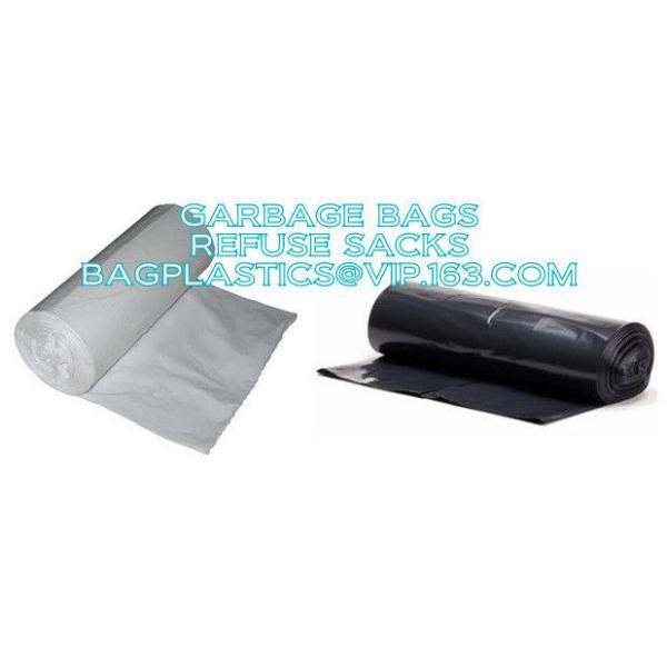 Heavy Duty Biodegradable drawtape, plastic drawstring heavy duty garbage trash roll bag,closure drawtape bag for garbage