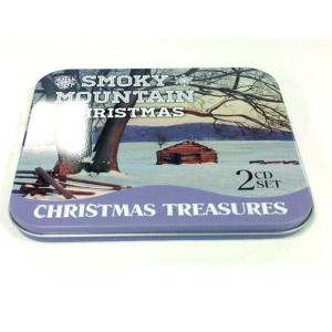 Quality fantastic rectangular CD tin case with insert for sale