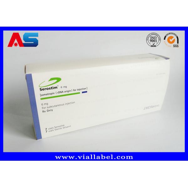 Custom Pharmaceutical Packaging Box For 10pcs 2ml Amp Vials With Plastic Trays