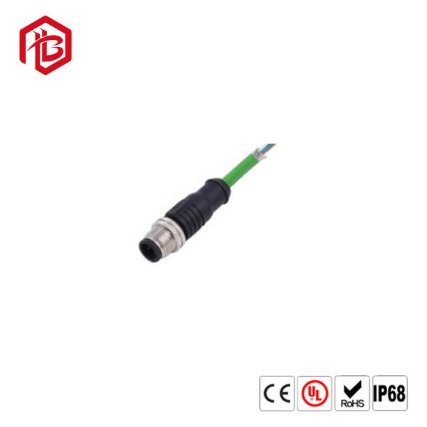 IP67/68 Waterproof Circular Connector M12 Cable Connector A/B/D Coding 3-17pin Plug
