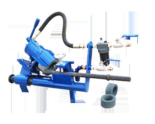 Pneumatic Integral steel grinder for chisel bits, integral drill steels carbide sharpening
