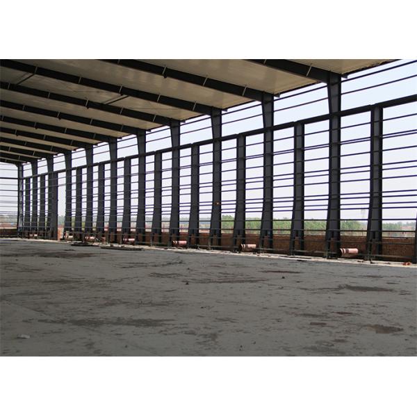 Steel structure warehouse exterior view