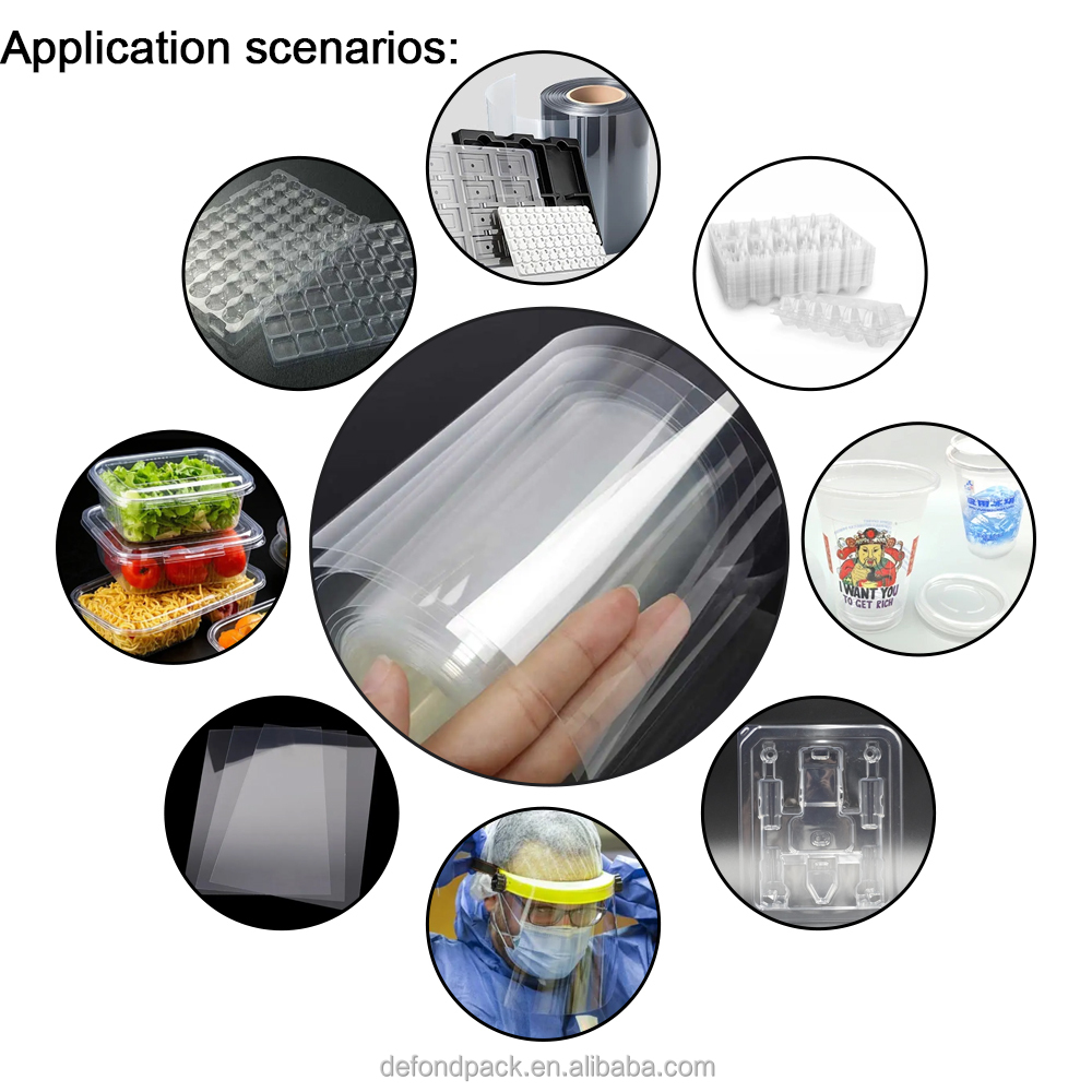 High Gloss Pet Roll Sheet clear Pet Sheets Plastic Sheet Pet for Thermoforming Packaging Petg Sheets 1mm for Medical Pack