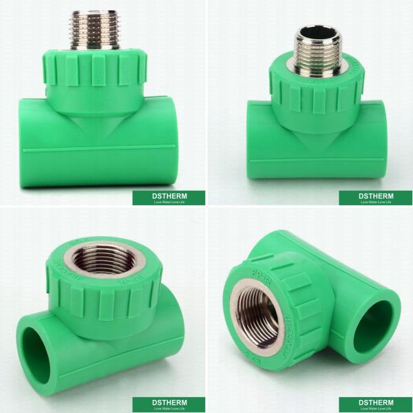 Energy Efficient Male Threaded Tee Ce Approval With Injection Technics