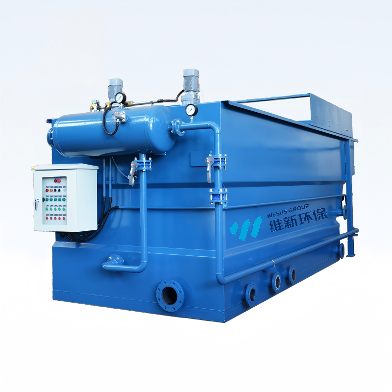 Integrated Horizontal Flow Dissolved Air Flotation System | Automatic Oil Water Separation DAF Unit for Industrial Wastewater Treatment