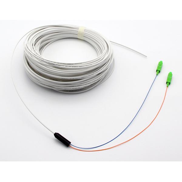SC / APC Fiber Optic Patch Cables Duplex Single Mode 9 / 125 G657A1 2.0mm Green LSZH CPR certificated Patch cord