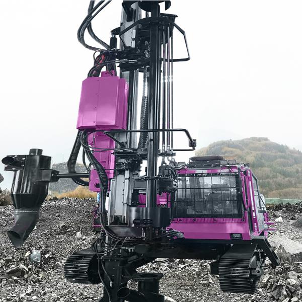 Surface DTH Drilling Rig Depth 28m Crawler Blast Hole Drill Rig Integrated Drilling Equipment