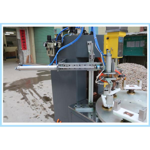 Pipe Clamp Nut Automatic Welding Machine With Rotary Table And Discharge Arm