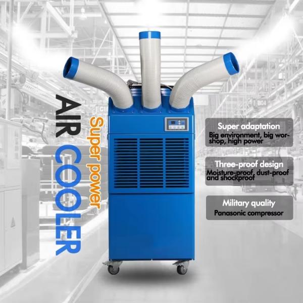 Electrical Power Source Spot Air Cooler With Hitachi Rotary Closed Compressor