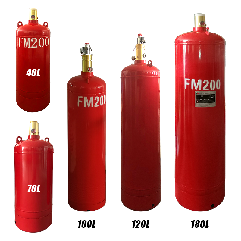 Professional Grade Steel Cylinder / FM200 Compatible Fire Suppression Vessel