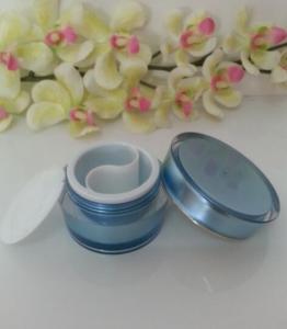 Quality cosmetic 50ml double walled divided jar for sale