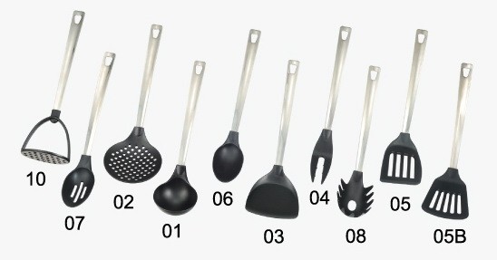 Professional Chef Kitchen Cooking Utensils Set ISO9001 Attested Cookware Sets