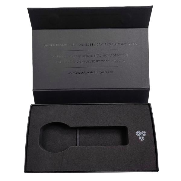 Customized Logo CMYK Luxury Book Shape Magnetic Watch Box for Watch Packaging Solution