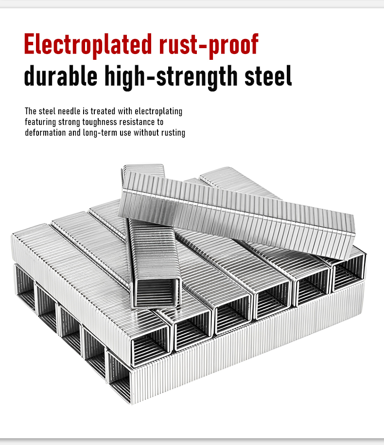 1013J U-Shaped Galvanized Pneumatic Staples for Sofas and Cabinets