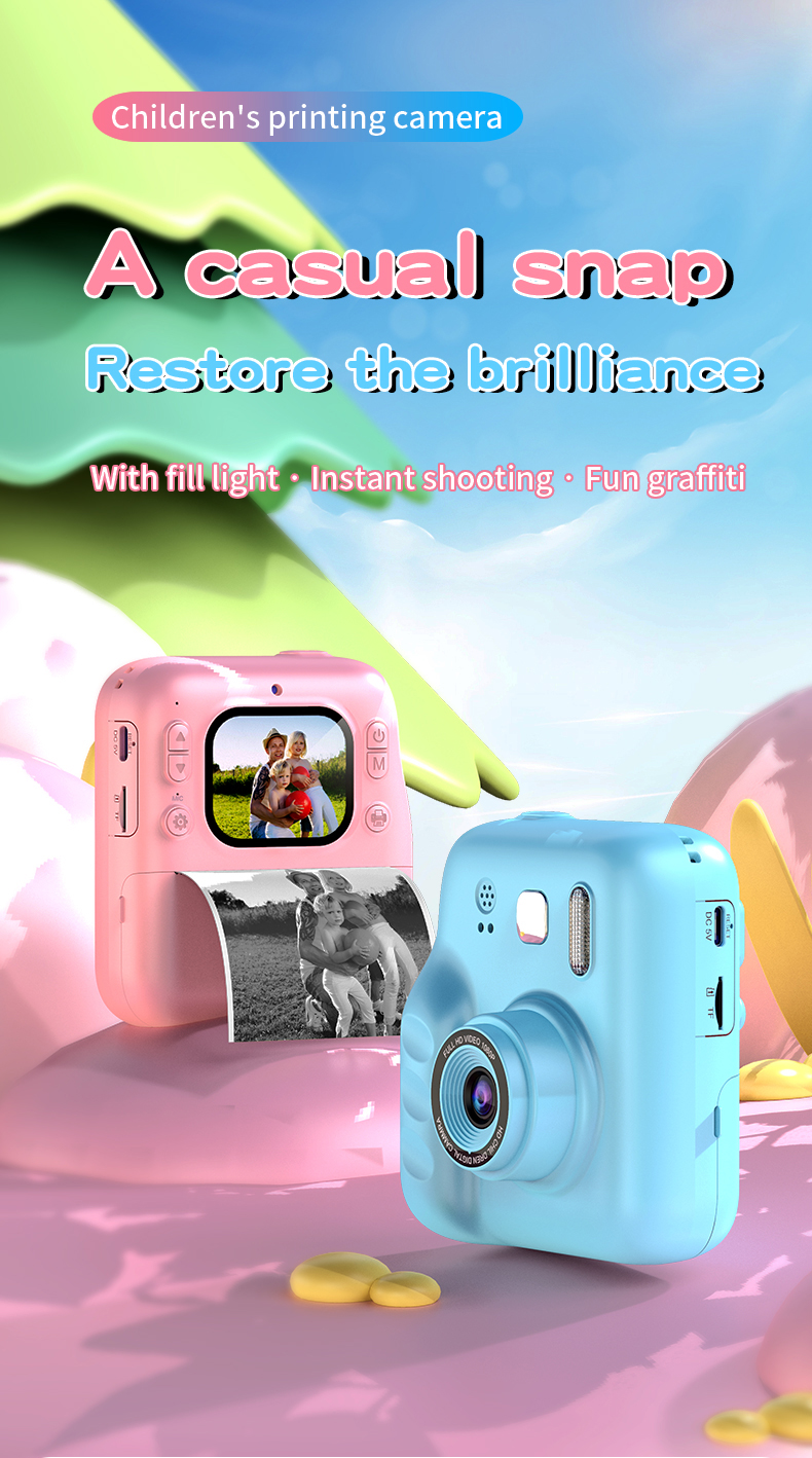 High Quality CCD Children Camera MicroSD Support Portable Mini Size HD Video Recording Safe Plastic ABS Material OEM/ODM Service