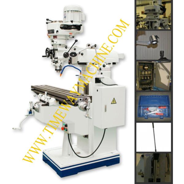 Medium Volume Production Medium Duty Turret Milling Machine with ISO40 Spindle Taper