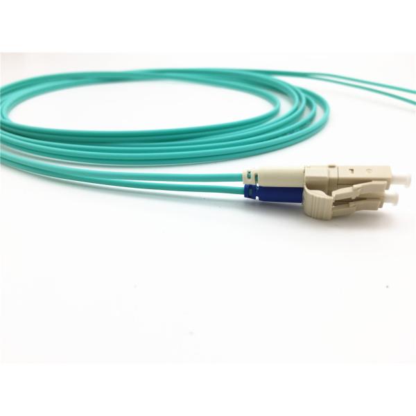 LC-LC Duplex OM3 2.0mm Aqua LSZH Fiber Optic Patch Leads
