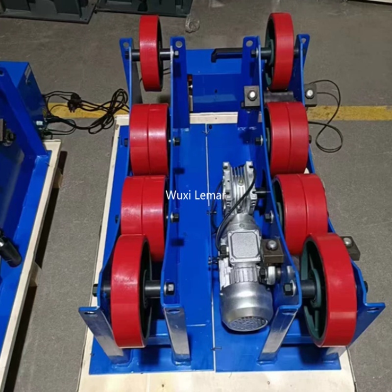 Self Adjusting Welding Rotator 3Ton VFD Stepless Speed Pipe Welding Roller Support