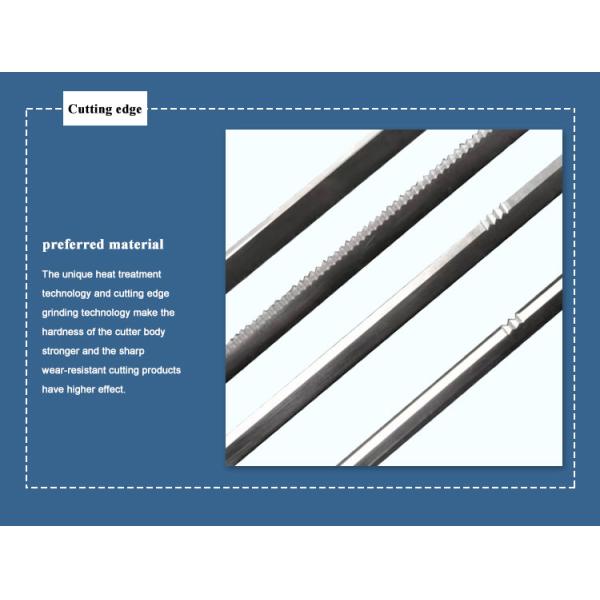 Sharp Diagonal Zig Zag Blade 58-62HRC Hardness Customized Coating Size