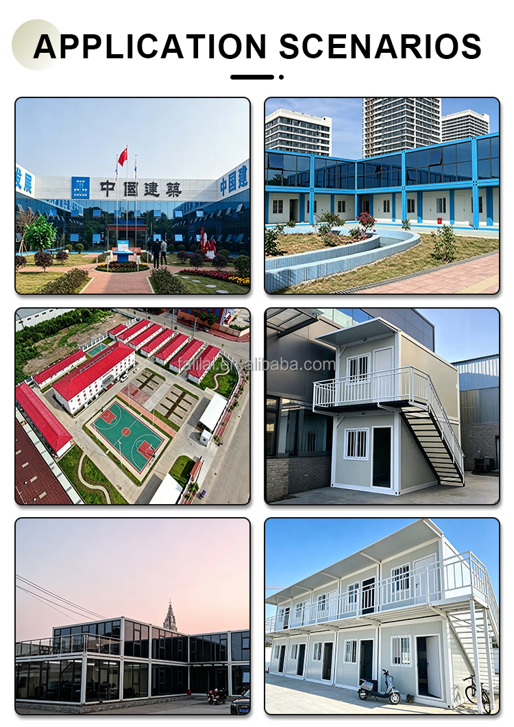 Low Price 20ft Modular Flat Pack Container House Detachable Tiny Home Movable Office Building Hotel Ready