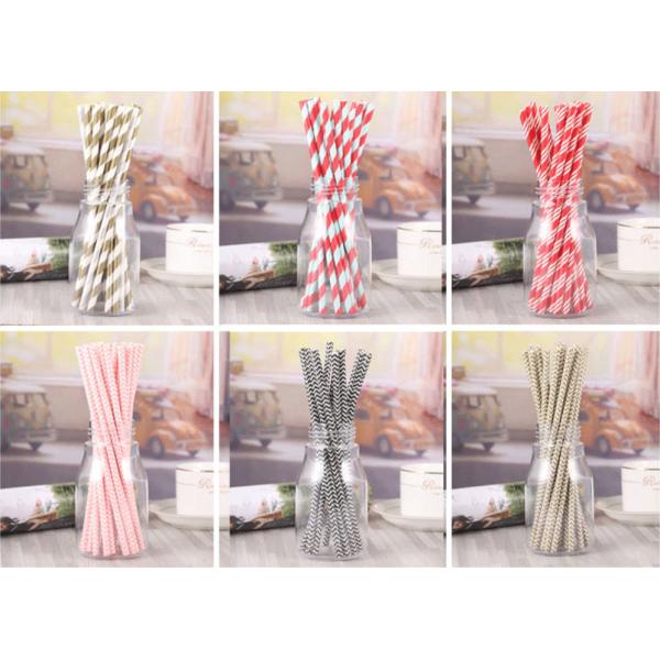 Food Grade Certified 100% Biodegradable Environmentally Friendly Disposable Kraft Paper Straws 6/8/10/12*180/190/200MM