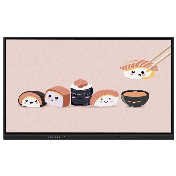 Interactive Flat Panel 75 86 Inch Speakers Android System 13 14 Multi-Touch Screen for Versatile Touch Applications meeting training with wall mounted
