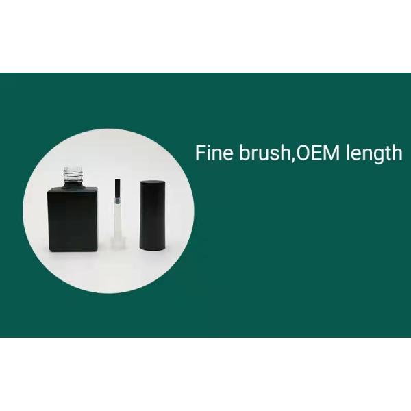 5ml 10ml 15ml empty Refillable glass gel Nail polish bottle with Brush and cap