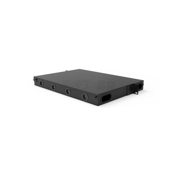 19 Inch 1U 96 Core 4 Pieces Module Box MPO Patch Panel ODF with Default Standard Wire Sequence LC Metal Rack Mounted
