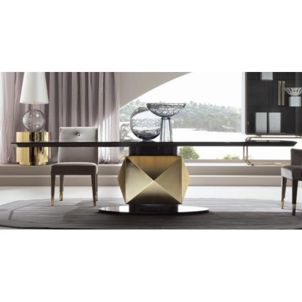 Modern Minimalist Luxurious Rectangular Dining Table Marble Top Home Dining Table Living Room Dining Table