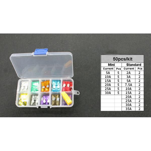 Micro2 Micro3 Low Profile Mini Medium Blade Car Auto Mini Medium Blade Car Auto Fuse Kit Box