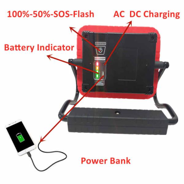 Tripod Mounted IP65 15W LED Rechargeable Inspection Light