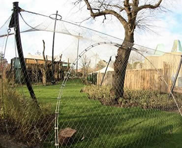 Stainless steel aviary rope mesh