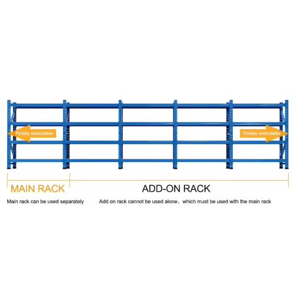 B16 Medium Duty Rack Carton Box Storage rack Long Span Rack Warehouse Storage Racking