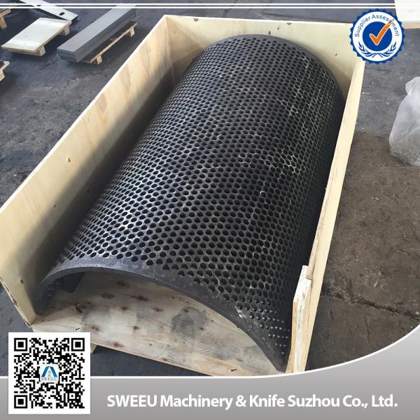 High Durability Granulator Screens For Plastic Recycling Machine