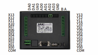 4.3'' TFT Human Machine Interface PLC 4 - 6W 60K Colour Resistive Touch Screen