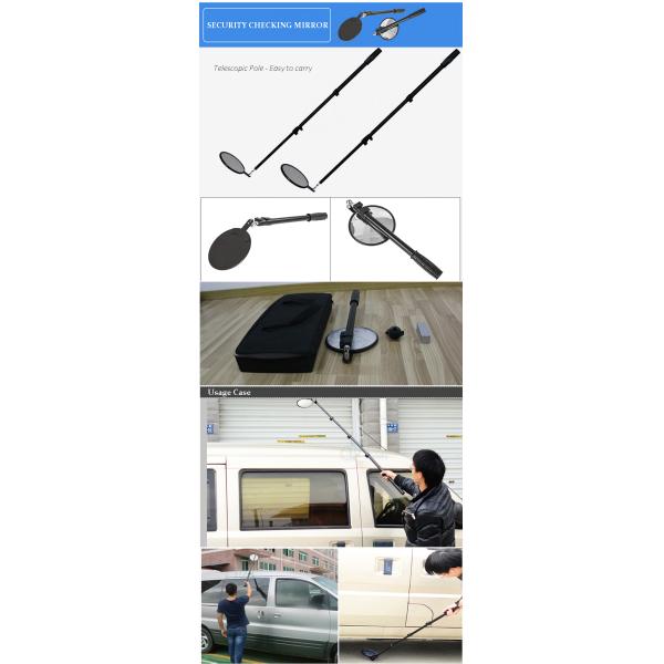 Pocket Seach Under Vehicle Checking Mirror , Portable Under Vehicle Scanner Small Size