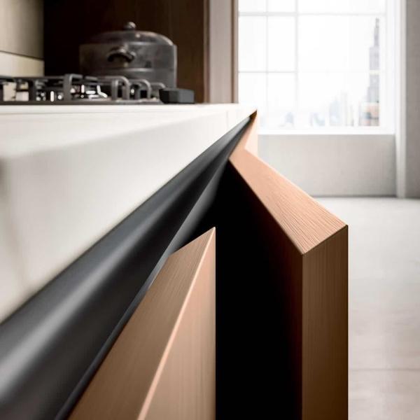 Large-scale Project Kitchen Cabinets For Apartment Solution Customized Wood High-gloss Laminate Kitchen Cabinets