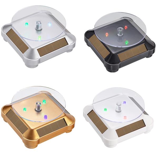 Eco Friendly Solar Powered Display Stand 360° Rotating Light Weight