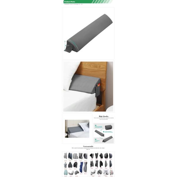 Memory Foam Neck Support Triangular Pillow for Henan Memory Tussen Foam Bed Headboard
