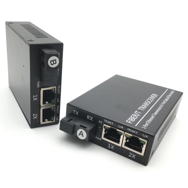 1000 Mbps Fiber Optic Transceiver Media conversion STP Supporting AC 220V