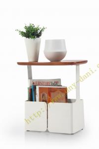 China wooden floor standing newspaper stand magazine rack style on sale