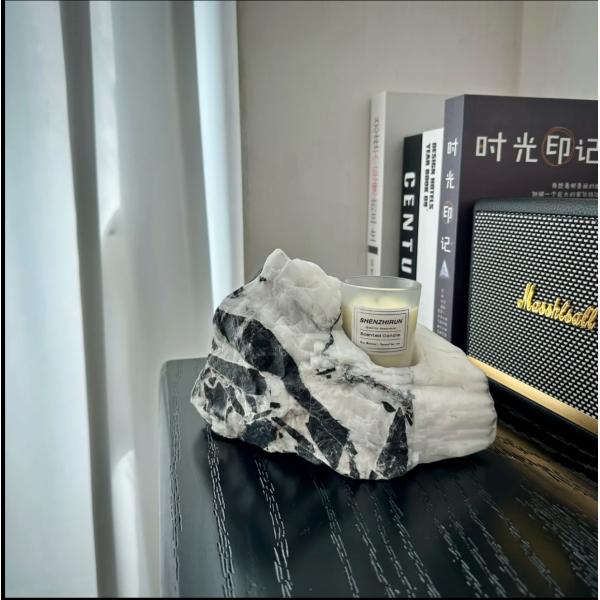 Modern Bvlgari Black Marble Diffuser Custom Craft Marble Moisture Resistant