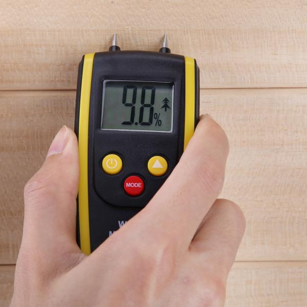 digital Portable wood moisture meter test detector Humidity hygrometer for timbers LCD screen backlight 6---42%