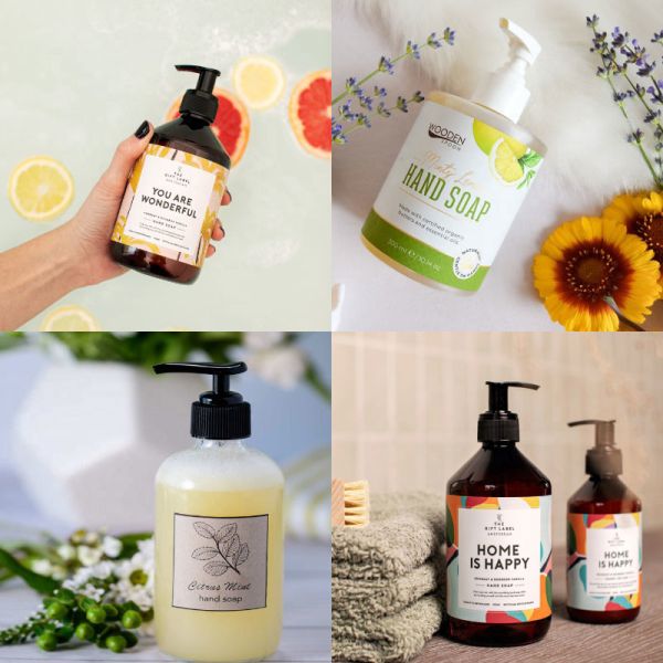 Customized Eco Antibacterial Bottle Vinyl Stickers For Hand Wash