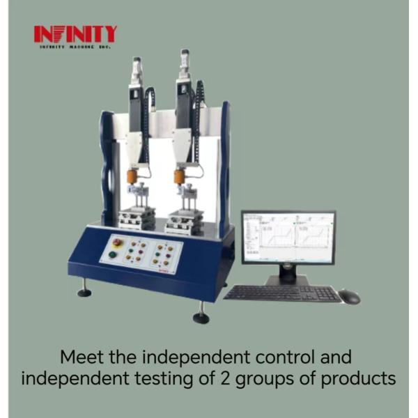 Precise Dual-station Swing Force Testing Machine With 0.5KN Capacity And 150mm Test Trip