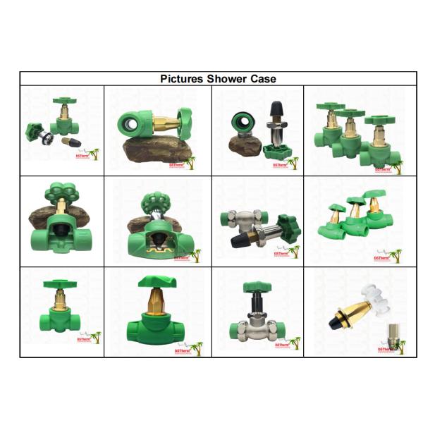 Water Supplying Ppr Gate Valve Soft Seal Type Plastic PPR Concealed Valve Ppr Gate Valve