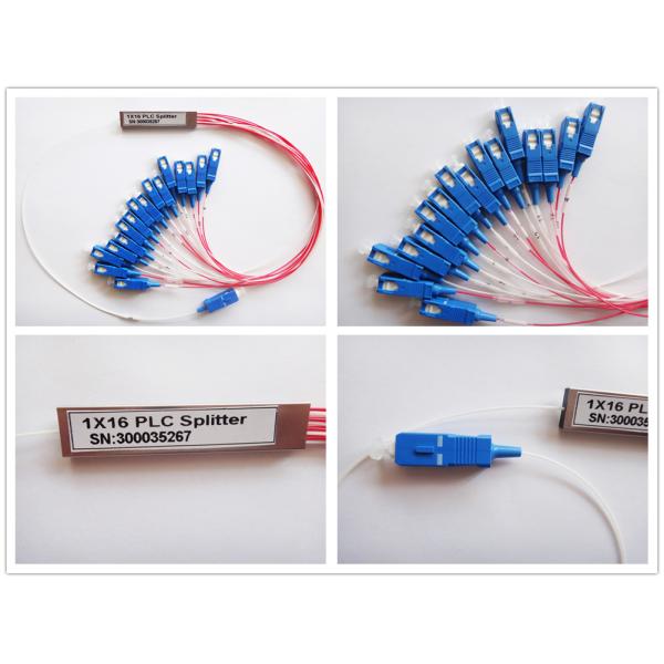 1*16 ABS Black Box Fiber Optic Splitter with 3.0mm Input Cable
