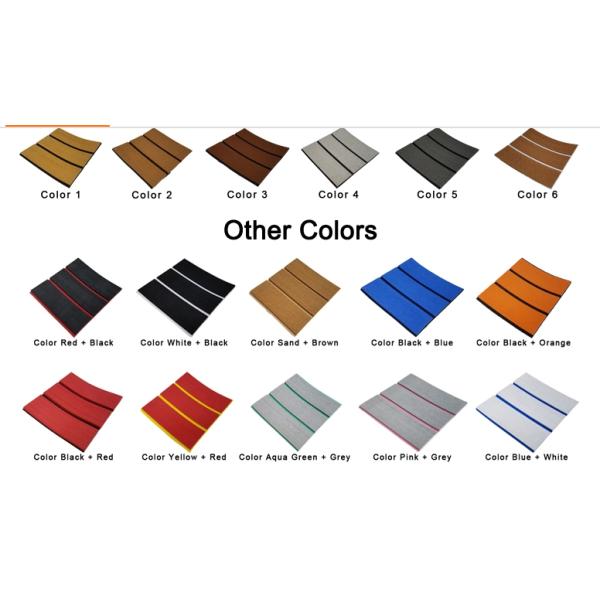 Stain Resistant 250cm Eva Foam Teak Sheet For RV